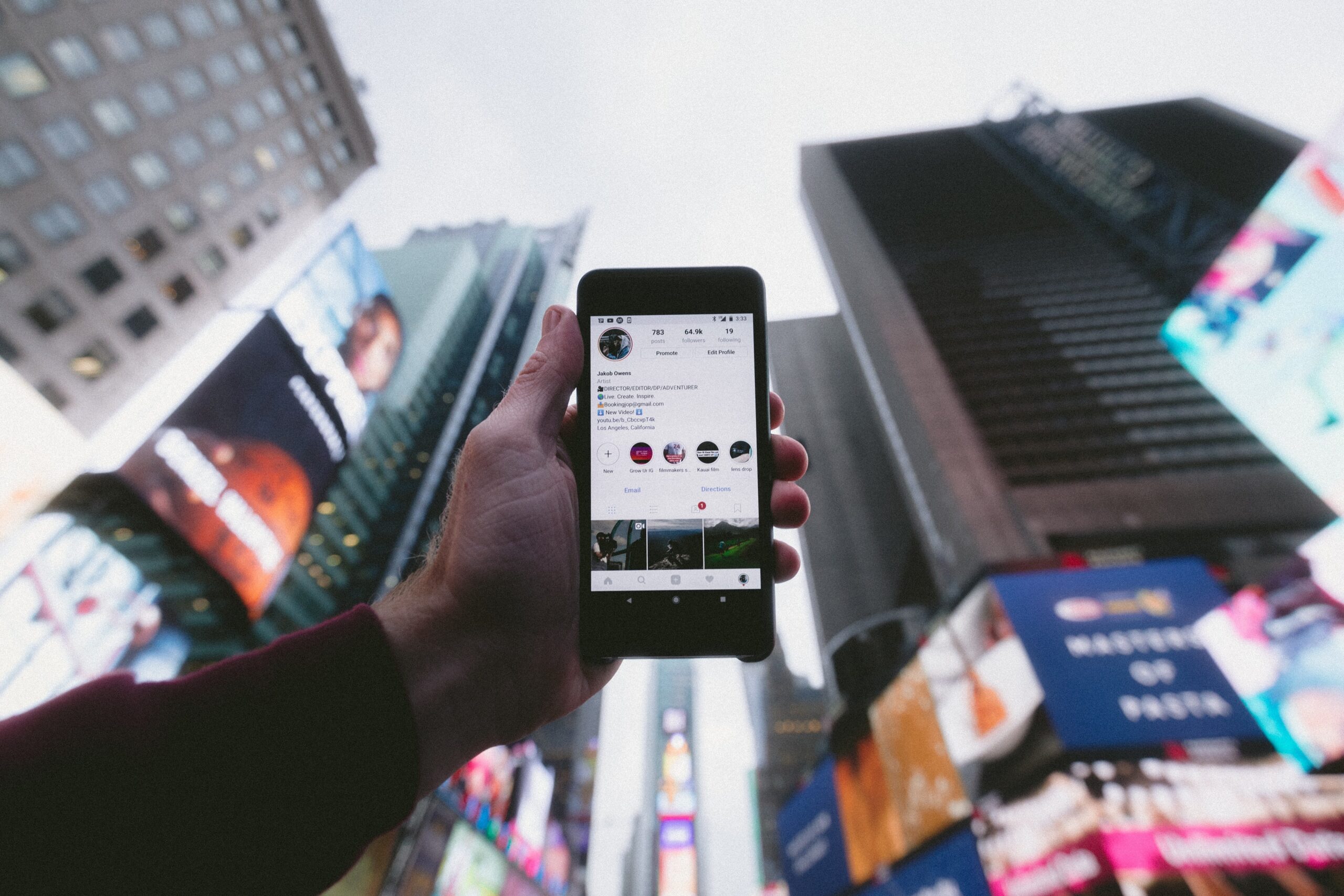IPhone in Times Square