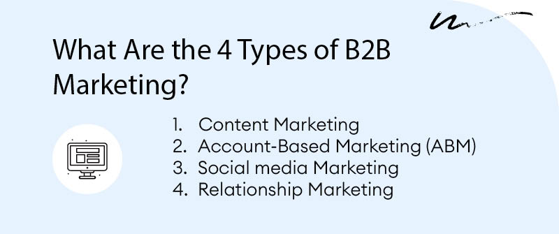 What Are the 4 Types of B2B Marketing?